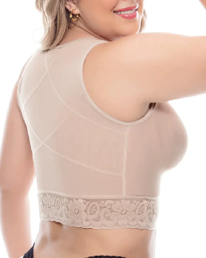Hook &amp; Eye Front Push Up Faja Bra