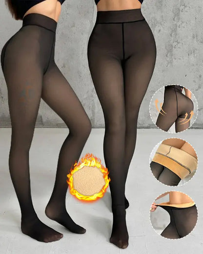 High-Waisted Pantyhose Plush Warm Body Shaping Leggings