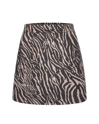 Leopard Print Sexy Hip Skirt