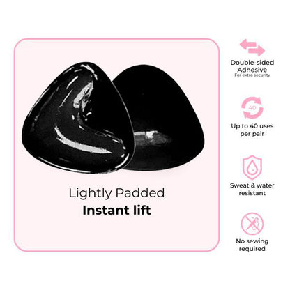 Invisible Lift - Patented Sticky Fashion Bra Inserts Prevents Nipple Slips No Sewing Required Low Cut Tops Womenswear
