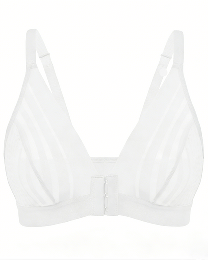 Sexy Mesh Front-Fastening Bra