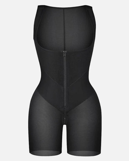 Front Zipper Tummy Shaping Sleeveless Full Body Shaper