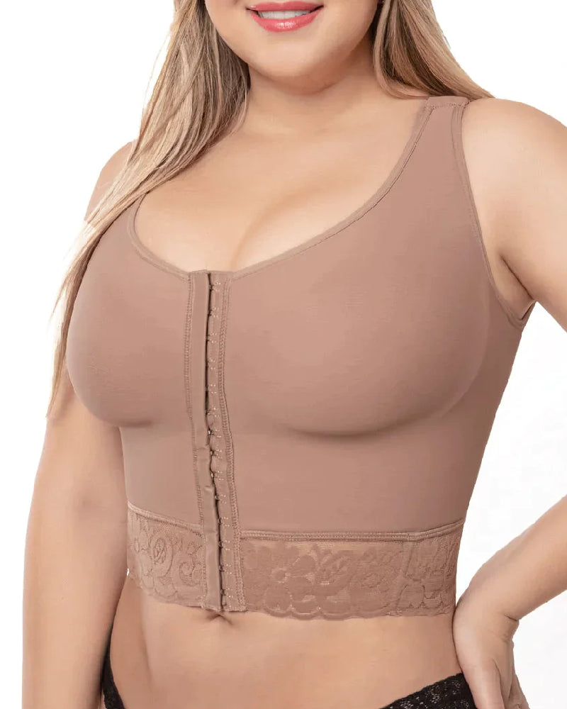 Hook &amp; Eye Front Push Up Faja Bra