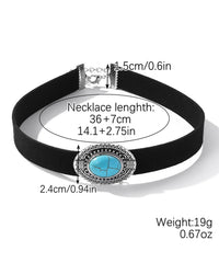 Oval turquoise
