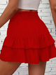 Ruffled High Waisted Shorts