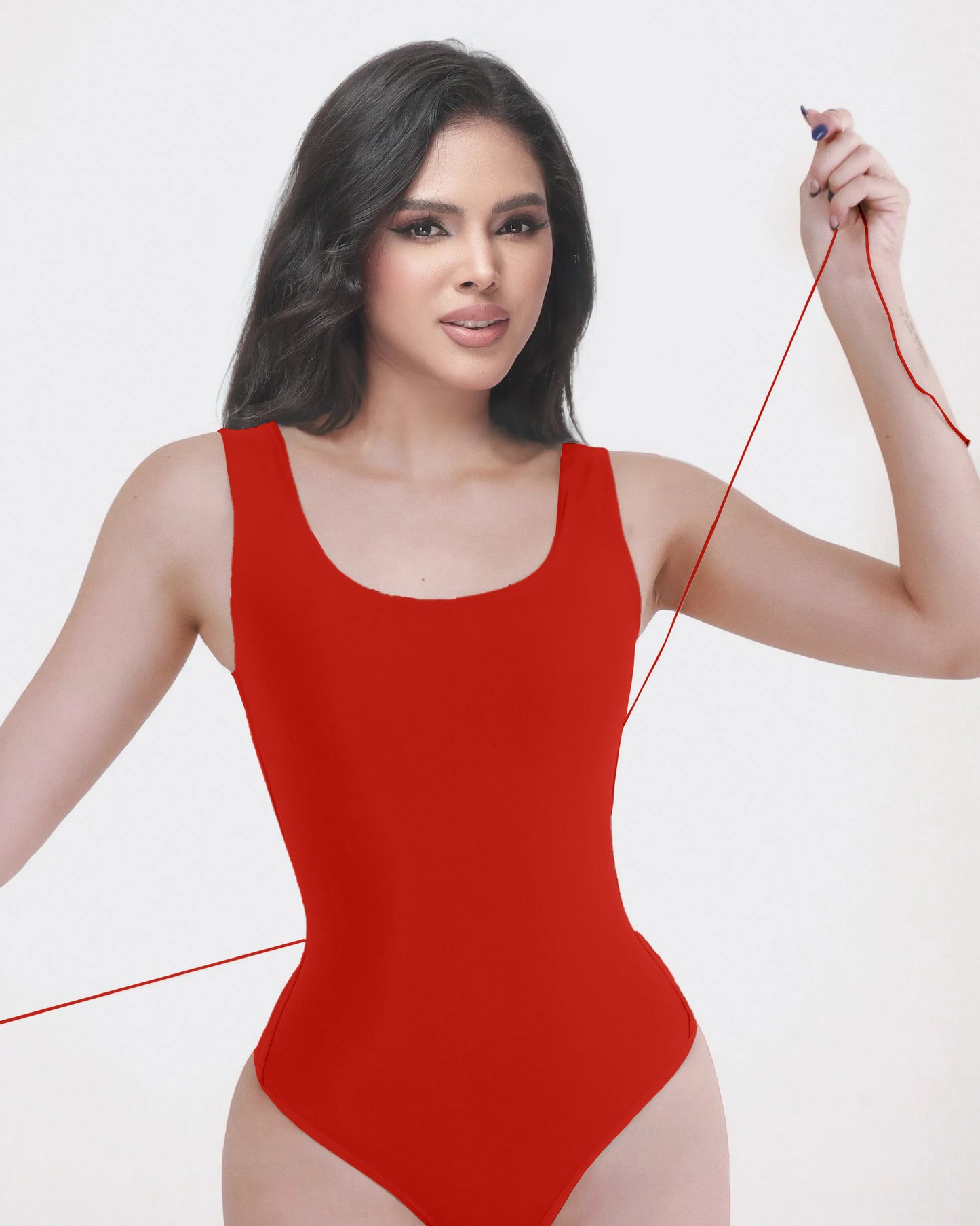 Women's Sexy Back Lace-up Seamless Tummy Control Bodysuit