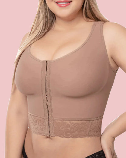 Hook &amp; Eye Front Push Up Faja Bra