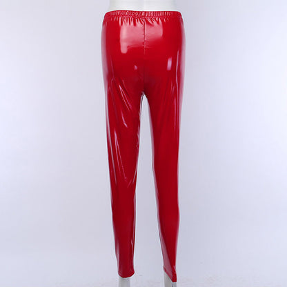 PU Laser Mirror Seven Color Sexy Leather Pants