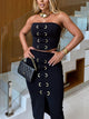Modern Elegant Riding Top Midi Skirt Set