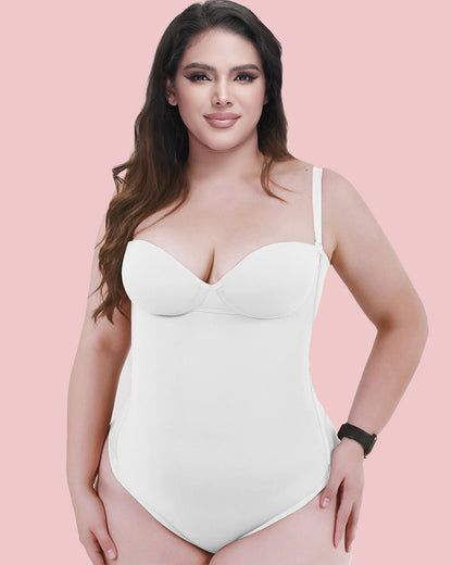 Back Lace-up Bodysuit Thong Seamless Shapewear