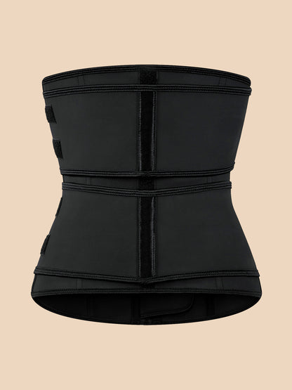 Corset Latex Buckle Waist Corset Belt LATEX Rubber Straps Corset