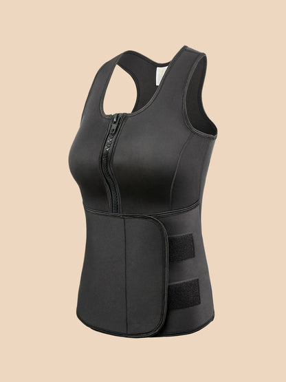Sweat-wicking Shapewear Zip-Reinforced Three-Belt Belt