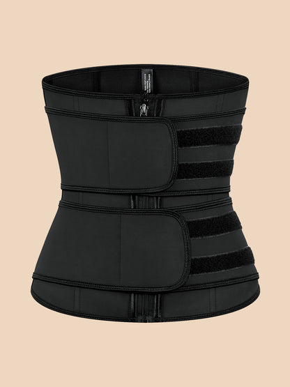 Corset Latex Buckle Waist Corset Belt LATEX Rubber Straps Corset