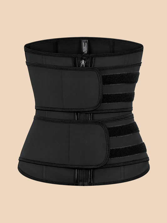 Corset Latex Buckle Waist Corset Belt LATEX Rubber Straps Corset