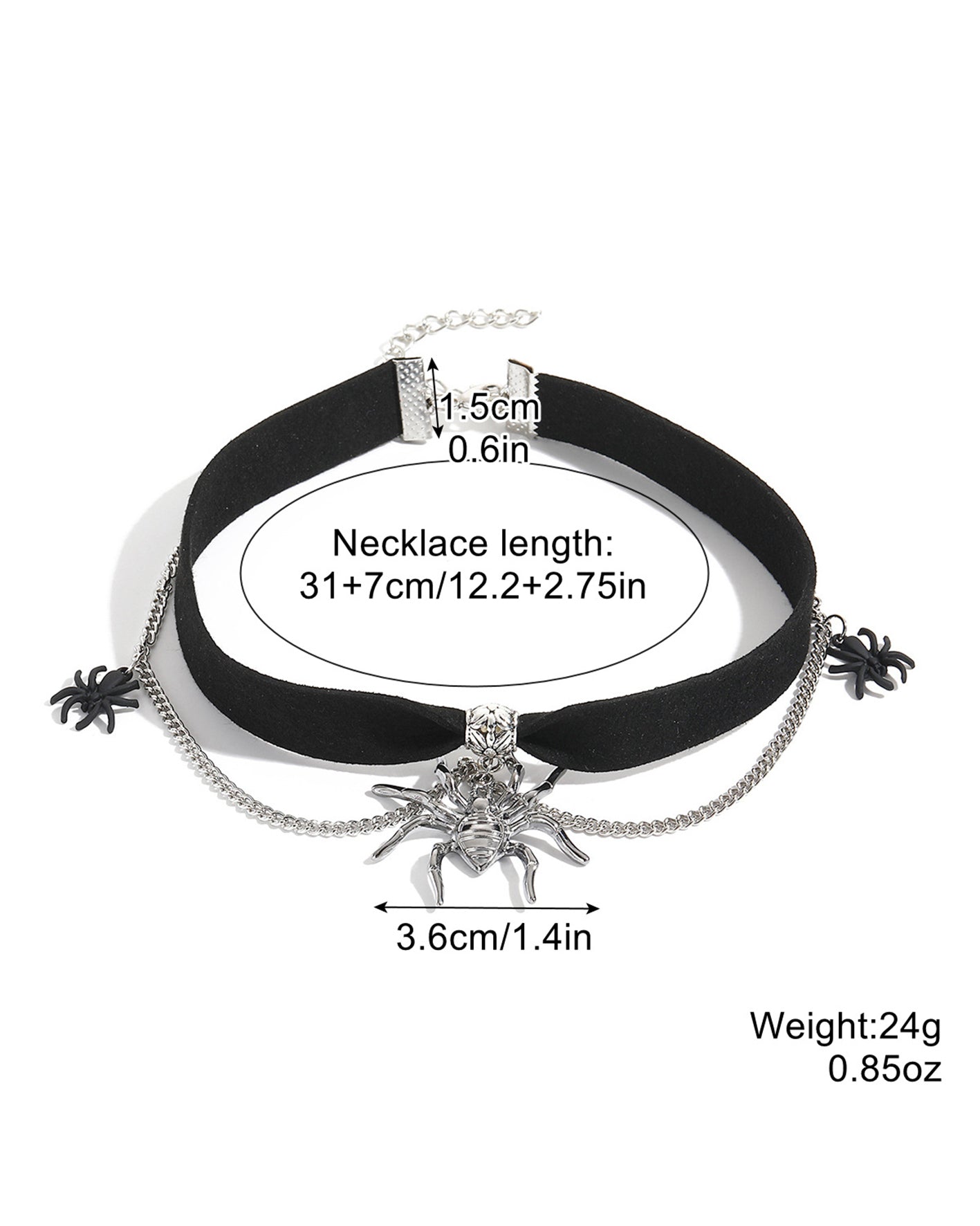 Halloween goth necklace