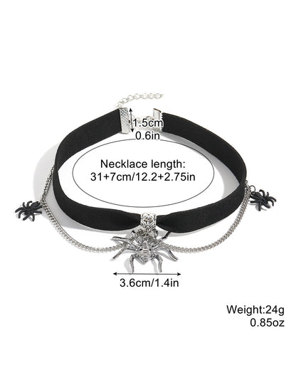Halloween goth necklace