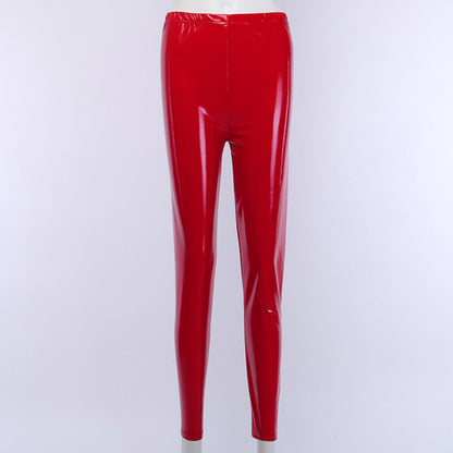 PU Laser Mirror Seven Color Sexy Leather Pants