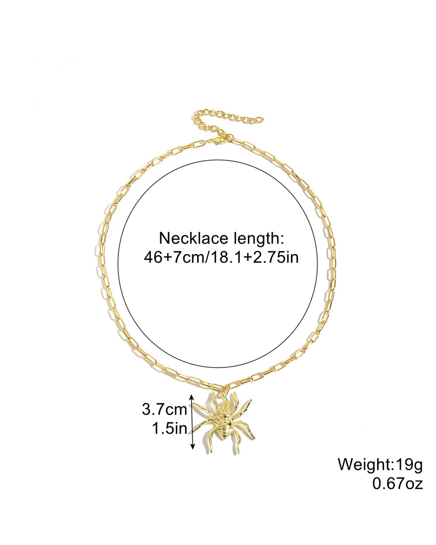 Halloween goth necklace