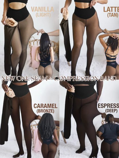 Magic Leggings With Compression Straps And Single Seam